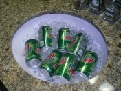 Mountain Dew in a Sink