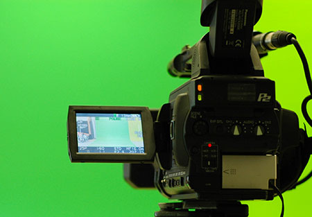 green screen camera studio